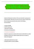 Foundations of Mental Health Care 8th Edition Morrison Valfre &vert; 9780323810296 &vert; All Chapters with Answers and Rationals