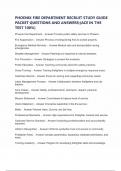 PHOENIX FIRE DEPARTMENT RECRUIT STUDY GUIDE PACKET QUESTIONS AND ANSWERS&semi;&lpar;ACE IN THE TEST 100&percnt;&rpar;