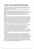 TOEFL IBT 66 QUESTION SPEAKING