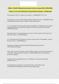 NR601 &sol; NR-601 Midterm Exam Study Set Q & A &lpar;Latest 2025 UPDATED&rpar;&colon; Primary Care of the Maturing & Aged Family Practicum - Chamberlain