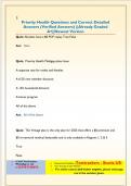 Priority Health Questions and Correct Detailed  Answers &lpar;Verified Answers&rpar; &vert;&vert;Already Graded  A&plus;&vert;&vert;Newest Version