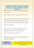 PROGRESSIVE CARE RN A QUESTIONS AND  CORRECT DETAILED ANSWERS &lpar;VERIFIED  ANSWERS&rpar; &vert;&vert;ALREADY GRADED A&plus;&vert;&vert;NEWEST  VERSION