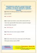 PROGRESSIVE CARE RN A QUESTIONS AND CORRECT DETAILED ANSWERS &lpar;VERIFIED ANSWERS&rpar; &vert;&vert;ALREADY GRADED A&plus;&vert;&vert;NEWEST VERSION