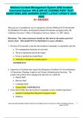 National Incident Management System AND Incident Command System 100 & 200 HC COURSE POST TEST QURSTIONS AND ANSWER SHEET LATEST UPDATE 2025-2026&period; A&plus; GRADED&period;