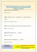RIM 4400 Final Questions and Correct Detailed  Answers &lpar;Verified Answers&rpar; &vert;&vert;Already Graded  A&plus;&vert;&vert;Newest Version