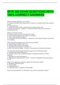BFIN 300 EXAM QUESTIONS WITH 100&percnt; CORRECT ANSWERS 