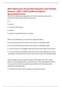 NCCT Mock Exam Actual 2025 Questions And Verified Answers &vert; 2025 &sol; 2026 Verified by Experts Guaranteed Success