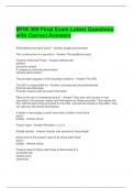  BFIN 300 Final Exam Latest Questions with Correct Answers 