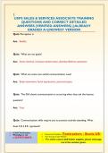 USPS SALES & SERVICES ASSOCIATE TRAINING QUESTIONS AND CORRECT DETAILED  ANSWERS &lpar;VERIFIED ANSWERS&rpar; &vert;&vert;ALREADY  GRADED A&plus;&vert;&vert;NEWEST VERSION