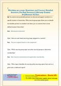 Workday pro exam Questions and Correct Detailed  Answers &lpar;Verified Answers&rpar; &vert;&vert;Already Graded  A&plus;&vert;&vert;Newest Version
