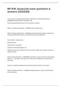 BP IKM Javascript exam questions & answers 2025&sol;2026