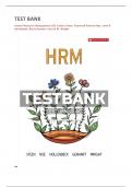 TEST BANK FOR Human Resource Management 6CE Sandra Steen&comma; Raymond Andrew Noe&comma; John R&period;