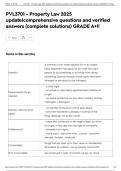 PVL3701 - Property Law 2025 update&vert;comprehensive questions and verified answers &lpar;complete solutions&rpar; GRADE A&plus;&excl;&excl;