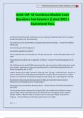 AAAE CM- All Combined Module Exam Questions And Answers &vert;Latest 2025 &vert; Guaranteed Pass&period;