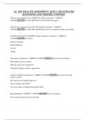 UC ADV HEALTH ASSESSMENT QUIZ 1 2024 UPDATED QUESTIONS AND VERIFIED ANSWERS