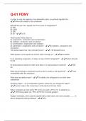 Q-01 FDNY Questions and Answers 100&percnt; Solved correctly