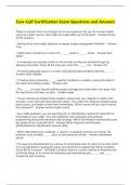 Cow-Calf Certification Exam Questions and Answers 