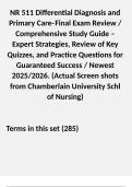 NR 511 COMPREHENSIVE EXAM BUNDLE PACK&excl;&excl;