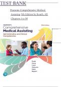 Test Bank For Pearson's Comprehensive Medical Assisting&comma; 5th Edition by Kristiana Sue M&period; Routh&comma; Diana Garza&comma; Jennifer Lam&eacute;&comma; Joseph J&period; Mistovich&comma; Jahangir Moini&comma; Jamie Nguyen Chapter 1-57 Complete ISBN 9780138062392 Newest Version Instant Pdf Downlo