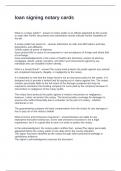 loan signing notary cards Questions with Complete Answers