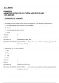 Humanity&comma; 11th Edition&comma; Peoples - Test Bank For Humanity 11E - All Chapters Covered