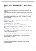 Pretty Loan Signing NNA Practice Exam Questions and Answers 