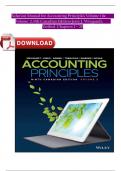 Solution Manual for Accounting Principles Volume 1 & Volume 2&comma; 9th Canadian Edition Jerry J&period; Weygandt&comma; Verified Chapters 1 - 20&comma; Complete ISBN&colon;9781119786818 Newest Version
