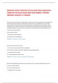 BSW3702 LATEST UPDATED ACTUAL 2025 FINAL EXAM WITH COMPLETE DETAILED QUESTIONS AND CORRECT VERIFIED ANSWERS ALREADY A&plus; GRADED