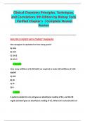 Clinical Chemistry Principles&comma; Techniques&comma; and Correlations 9th Edition by Bishop Fody &vert; Verified Chapter's  &vert; Complete Newest Version