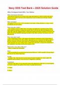 Navy ODS Test Bank &ndash; 2025 Solution Guide