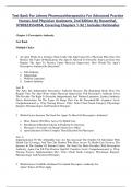 Test Bank for Lehnes Pharmacotherapeutics for Advanced Practice Nurses and Physician Assistants&comma; 2nd Edition by Rosenthal&comma; 9780323554954&comma; Covering Chapters 1-92 &vert; Includes Rationales
