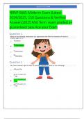 NRNP 6665 Midterm Exam &lpar;Latest2024&sol;2025&comma; 150 Questions & Verified  Answers&rpar;2025 Mid Term exam graded a&plus;  guaranteed pass Ace your Exam 