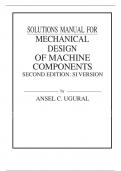 SOLUTIONS MANUAL FOR MECHANICAL DESIGN OF MACHINE COMPONENTS SECOND EDITION&colon; SI VERSION by ANSEL C&period; UGURAL CHAPTER1-18