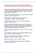 Final Exam in American Literature ACTUAL EXAM QUESTIONS AND WELL  ELABORATED ANSWERS &lpar;MOST TESTED QUESTIONS WITH VERIFIED ANSWERS&rpar;  