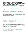 USCG Auxiliary Boat Crew QE Study Guide EXAM QUESTIONS AND ANSWERS 100- SOLVED &lpar;Newest