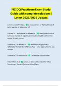 NCIDQ  PRAC &lpar;Practicum Exam&rpar; Certification PACKAGE DEAL&vert; BUNDLE contains the Latest 2025&sol;2026 Exam&comma; practice test&comma; sample quiz&comma; Test Bank&comma; review&comma; exam-prep&comma; Knowledge Check and updated study guide - Guaranteed success&period; 