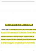 Florida 2 &ndash; 40 Health License Exam Questions With Complete Solution
