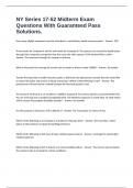 NY Series 17-52 Midterm Exam Questions With Guaranteed Pass Solutions&period;