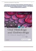 TEST BANK FOR Essentials of Oral Histology and Embryology&colon; A Clinical Approach 5th Edition by Daniel J&period; Chiego Jr All Chapters Verified &vert;9780323497251&vert; Guide A&plus;