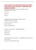 APPLICATION OF US ARMY ESQD PRINCIPLES EXAM THIS YEAR ALL WITH COMPLETE  QUESTIONS AND CORRECT ANSWERS