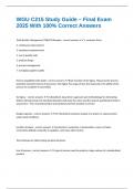 WGU C215 Study Guide &ndash; Final Exam 2025 With 100&percnt; Correct Answers