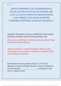 TEXAS CHIROPRACTIC JURISPRUDENCE  EXAM AND PRACTICE EXAM NEWEST 2025  ACTUAL EXAM COMPLETE 400 QUESTIONS  AND CORRECT DETAILED ANSWERS  &lpar;VERIFIED ANSWERS&rpar; &vert;ALREADY GRADED A&plus;