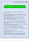 CMIT Exam &lpar;200 multiple choice&rpar; Questions And Answers &vert;Latest 2025 &vert; Guaranteed Pass&period;