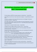 CRI FInal Exam Questions And Answers &vert;Latest 2025 &vert; Guaranteed Pass&period;