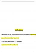GYM FINAL EXAM&colon; notes