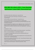 DISA HBSS 201 Admin ePO5&period;1 Exam Questions And Answers &vert;Latest 2025 &vert; Guaranteed Pass&period;