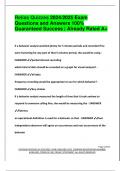 Relias Quizzes 2024&sol;2025 Exam  Questions and Answers 100&percnt;  Guaranteed Success &vert; Already Rated A&plus;