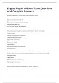 Engine Repair Midterm Exam Questions And Complete Answers&period;