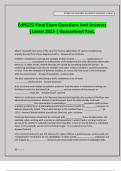 Edf6222 Final Exam Questions And Answers &vert;Latest 2025 &vert; Guaranteed Pass&period;