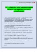 Intro to Explosive Safety Management Exam Questions And Answers &vert;Latest 2025 &vert; Guaranteed Pass&period;